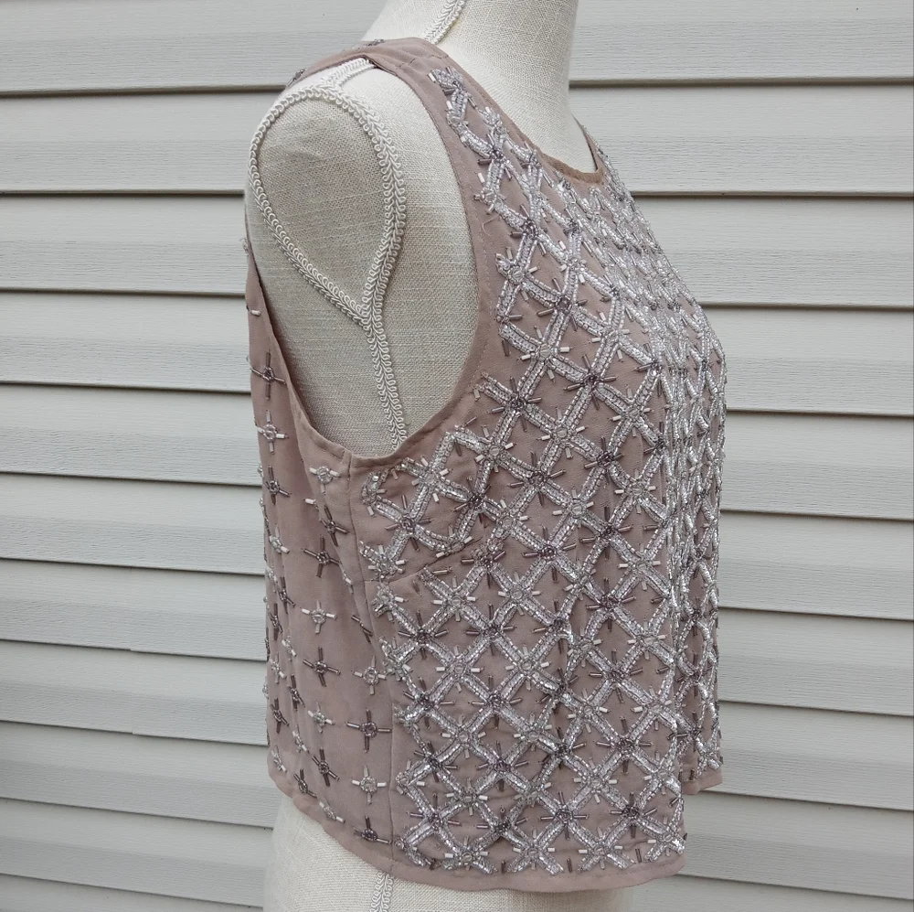 Exquisite! Beaded High-End Tank w/ Liner - Picture 7 of 12
